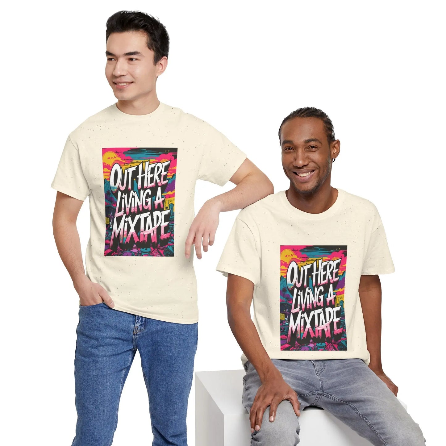 Out Here - Heavy Cotton Tee Printify