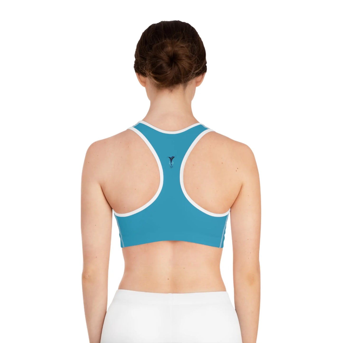 Sagittarius Turquoise Sports Bra (AOP) Printify