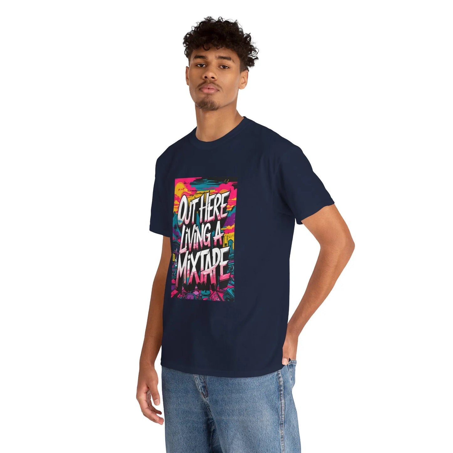 Out Here - Heavy Cotton Tee Printify