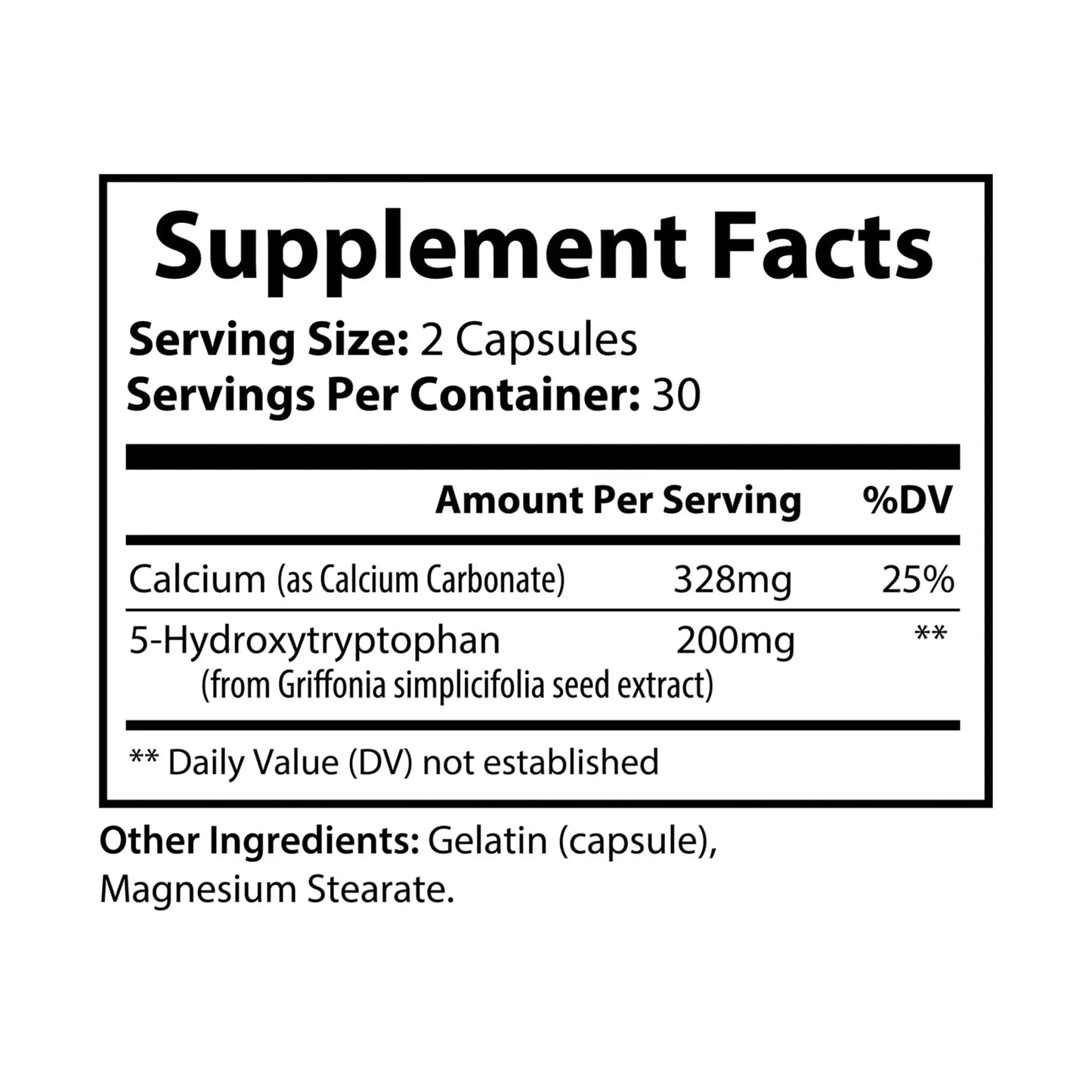 5-HTP Supplement (60 Capsules) Printify