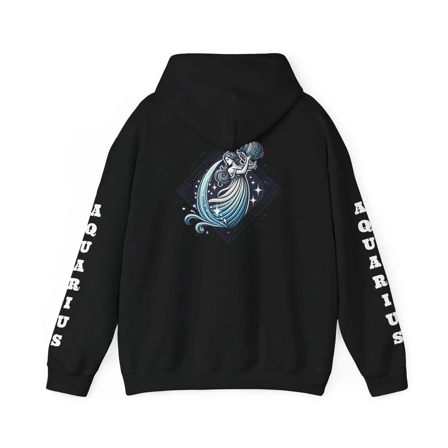 Aquarius Energy Everyday Hooded Sweatshirt Printify