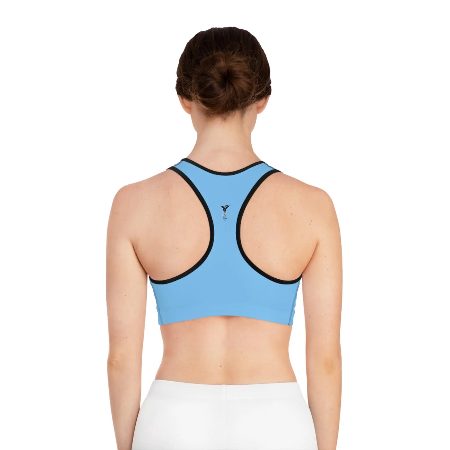 Gemini Sky Blue Sports Bra (AOP) Printify