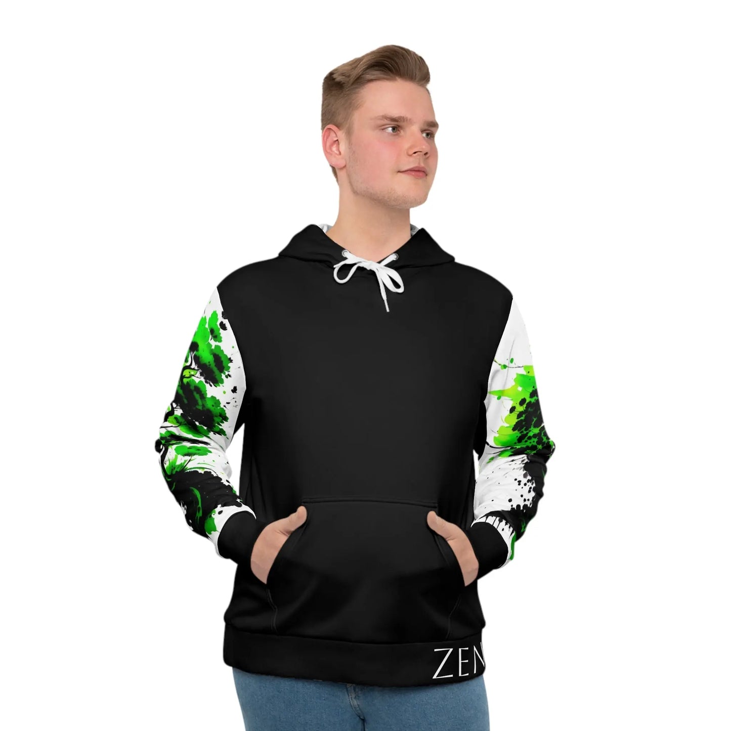 Heart Chakra Tree Black Hoodie Printify