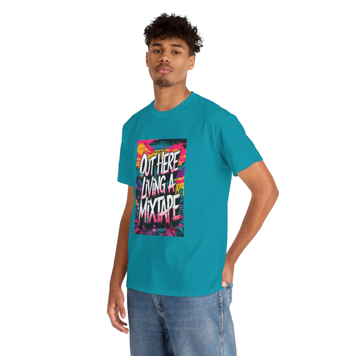 Out Here - Heavy Cotton Tee Printify