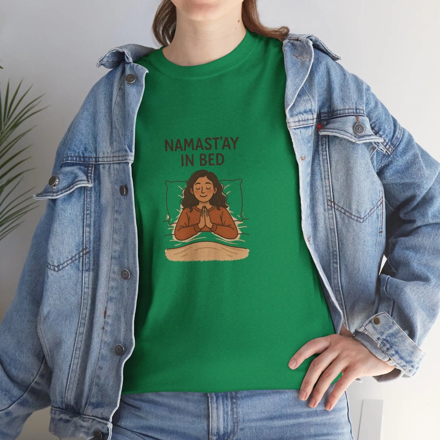Namast'ay in Bed T-Shirt Printify