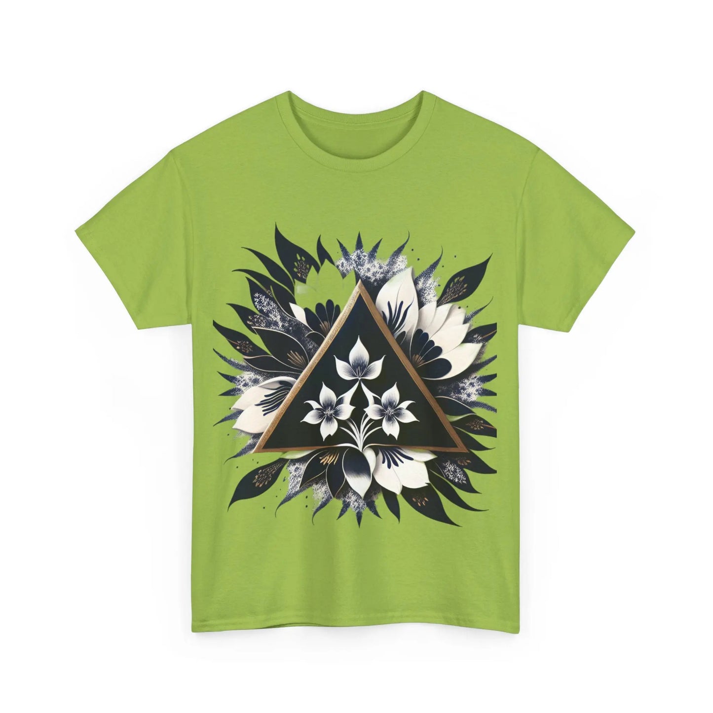 Floral Apex Unisex Heavy Cotton Tee - Zenith Soul LLC