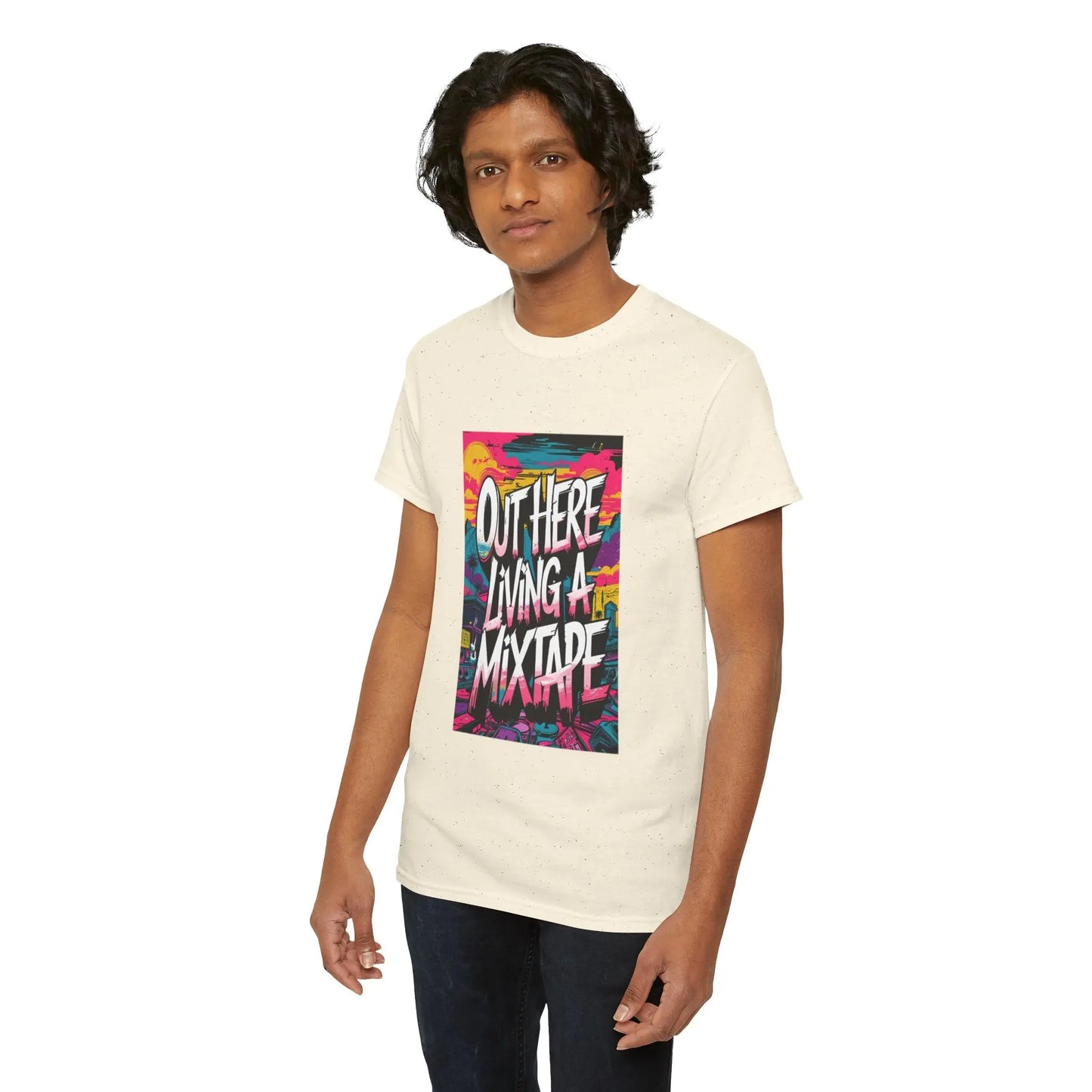Out Here - Heavy Cotton Tee Printify