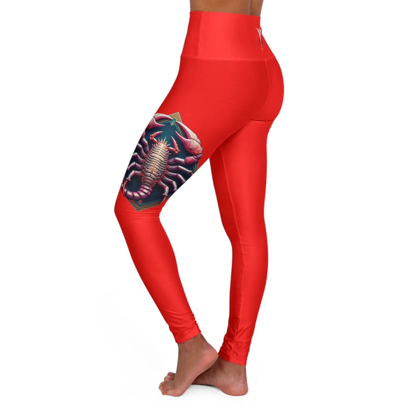 Scorpio Garnet High Waisted Yoga Leggings (AOP) Printify