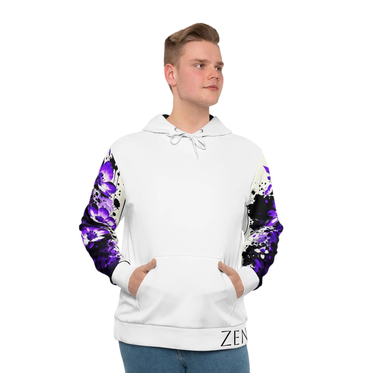 Crown Chakra White Hoodie Printify