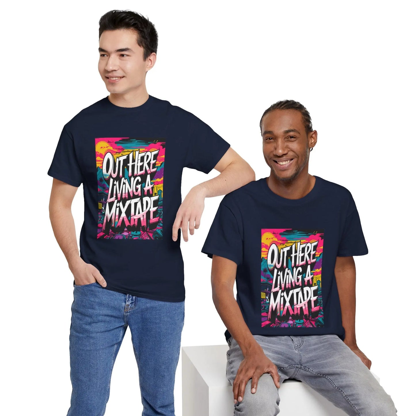 Out Here - Heavy Cotton Tee Printify