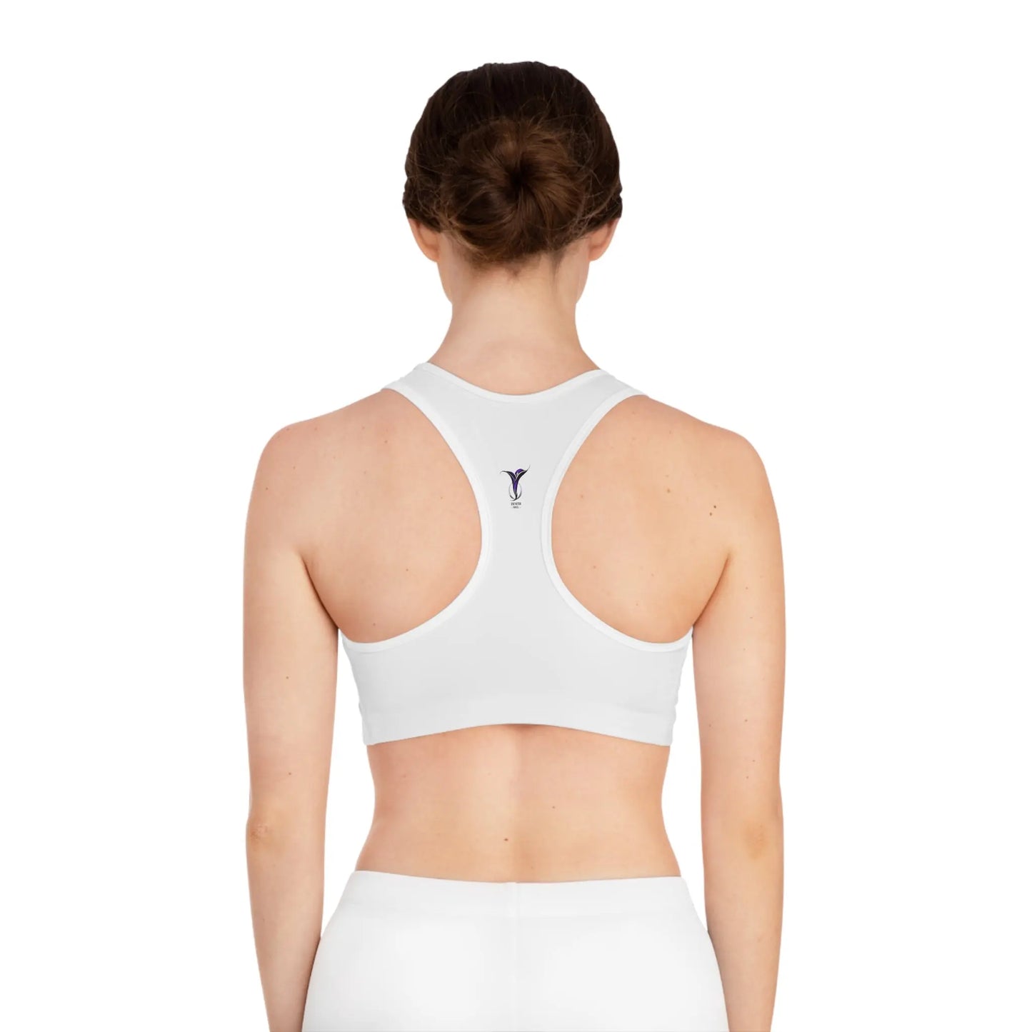 Leo White Sports Bra (AOP) Printify