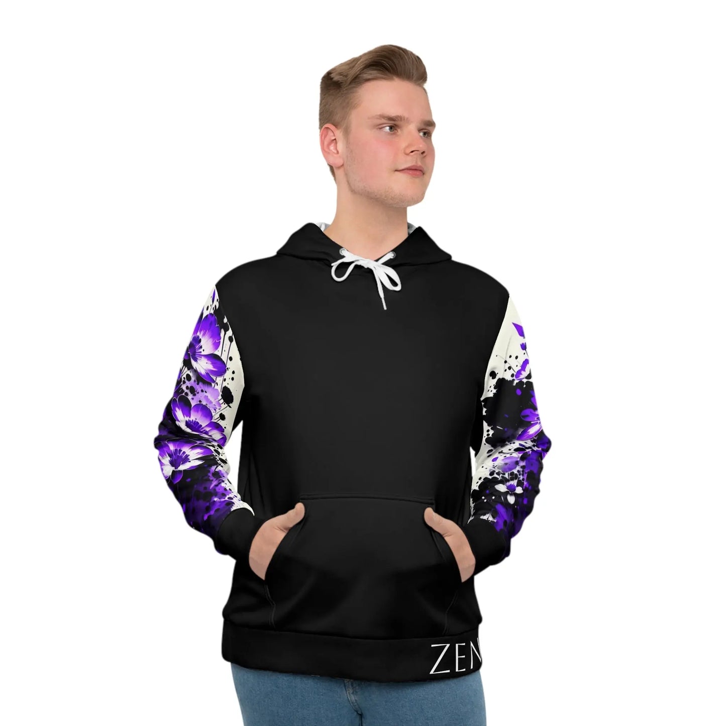 Crown Chakra Black Hoodie Printify
