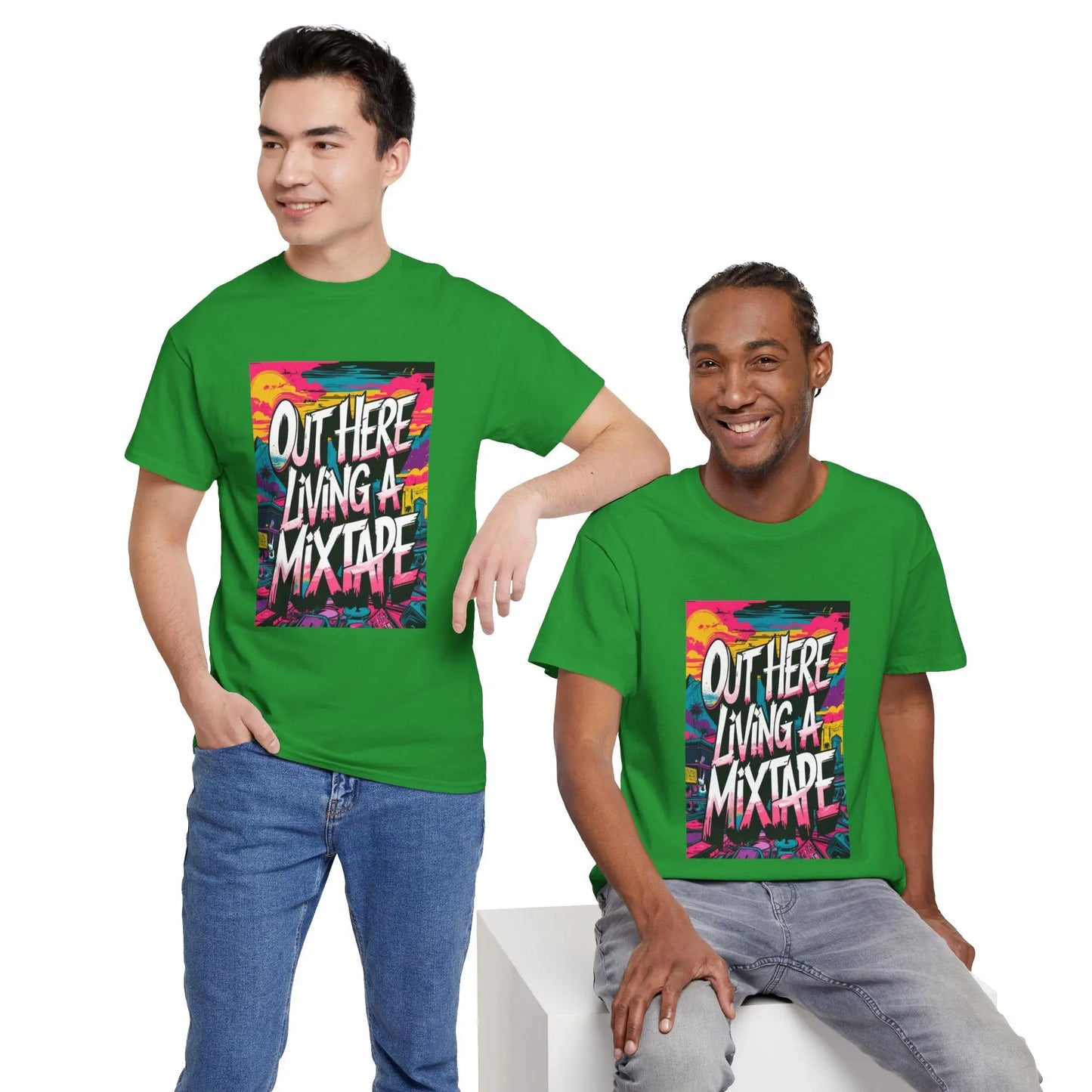 Out Here - Heavy Cotton Tee Printify