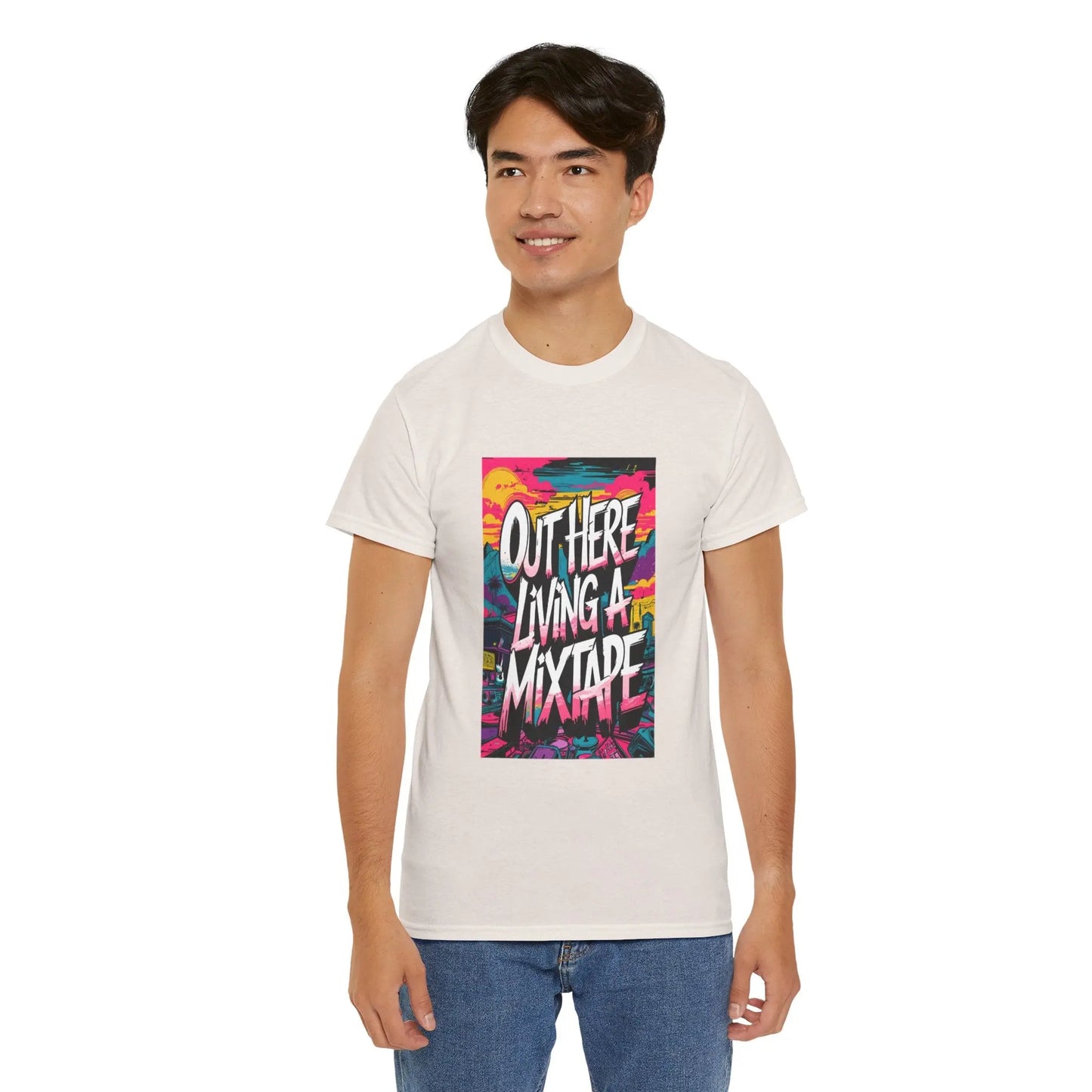 Out Here - Heavy Cotton Tee Printify
