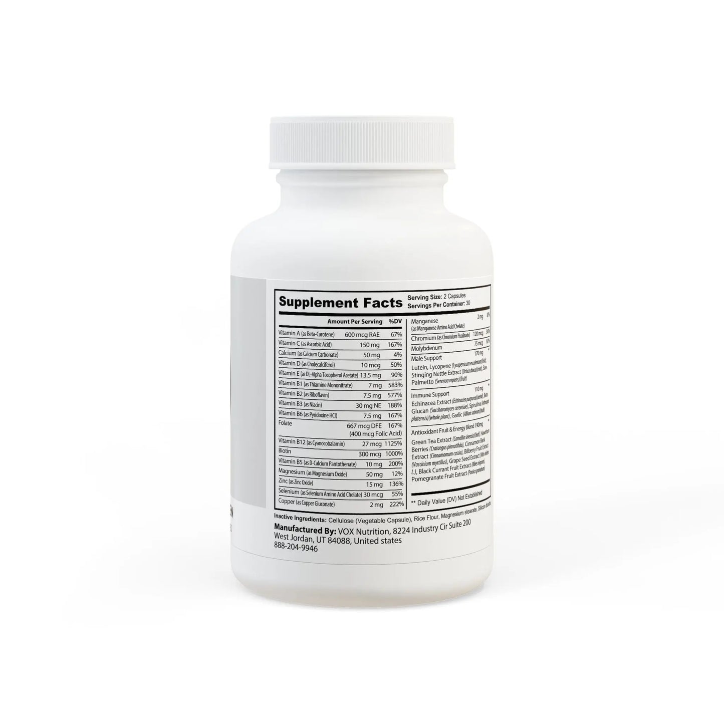 Multivitamin for Men Supplement (60 Capsules) Printify