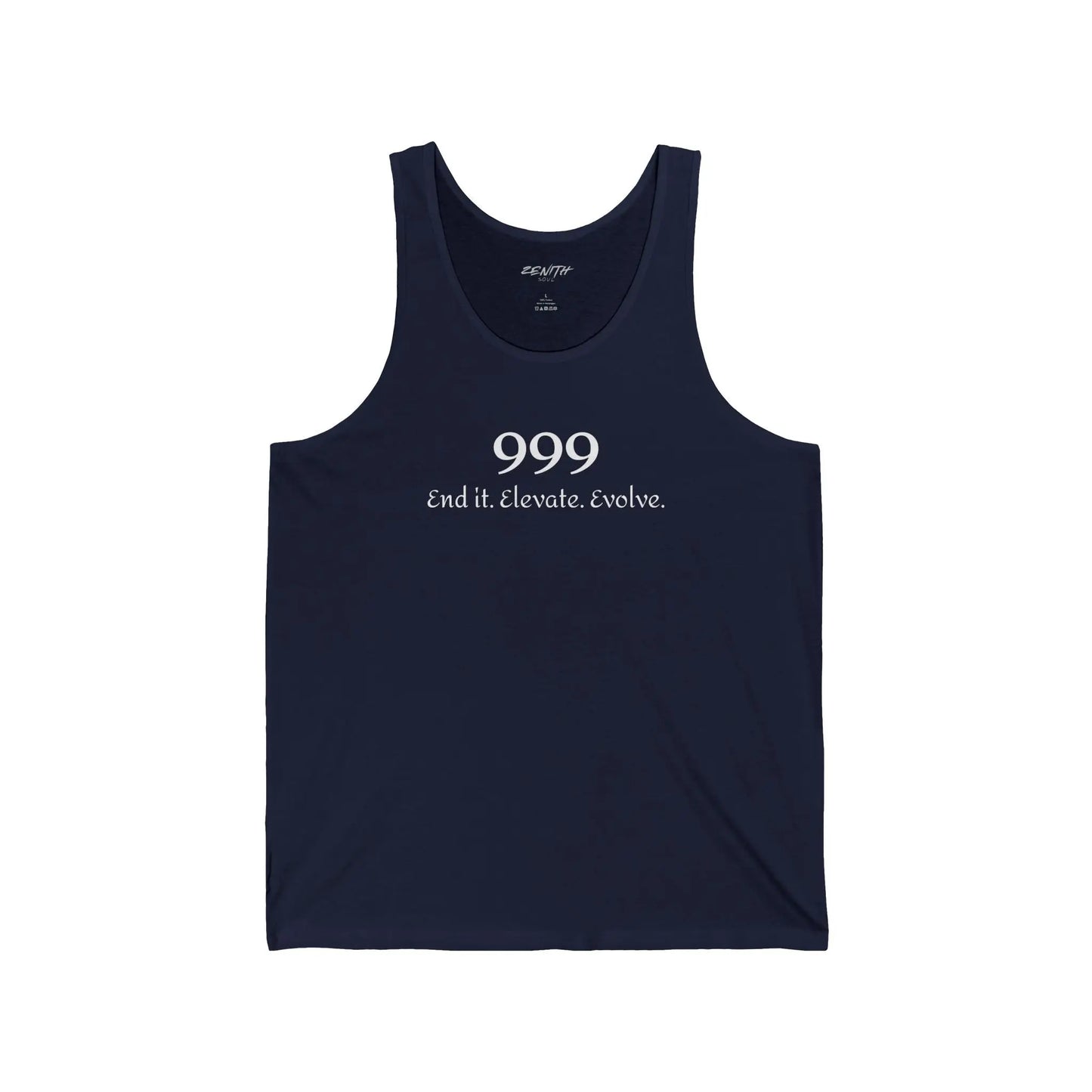 999- End it. Elevate. Evolve. Jersey Tank Printify