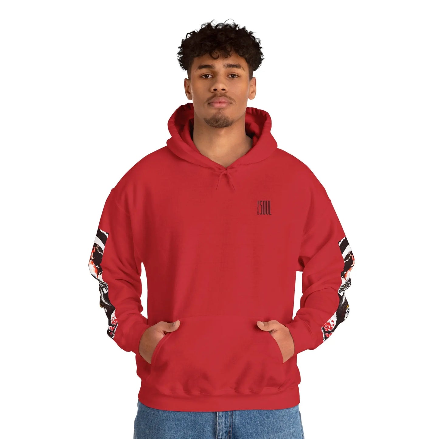 Red Dragon Hooded Sweatshirt Printify
