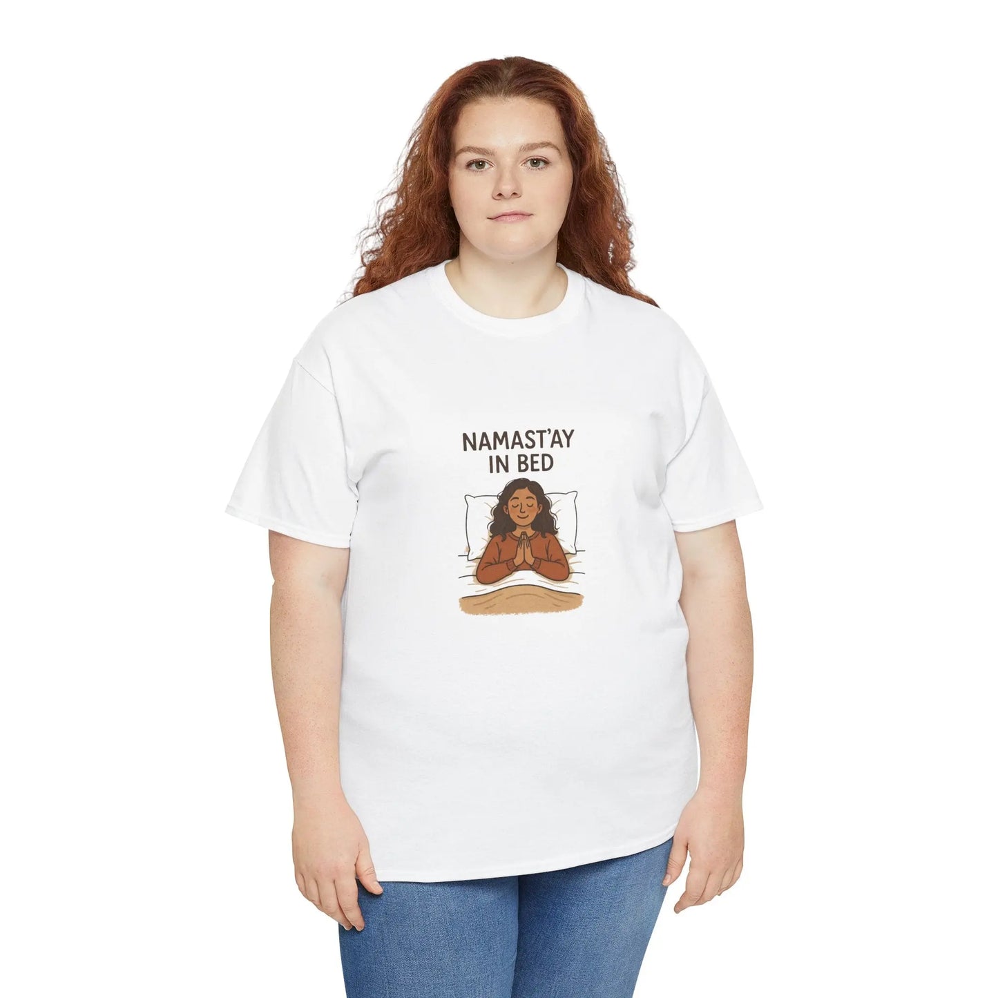 Namast'ay in Bed T-Shirt Printify