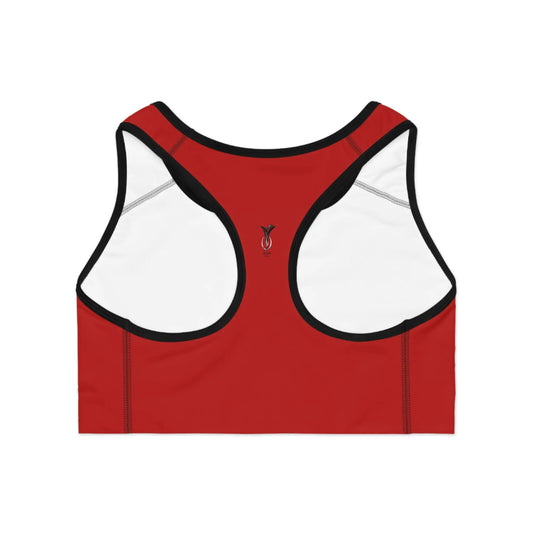 Aries Crimson Sports Bra (AOP) Printify
