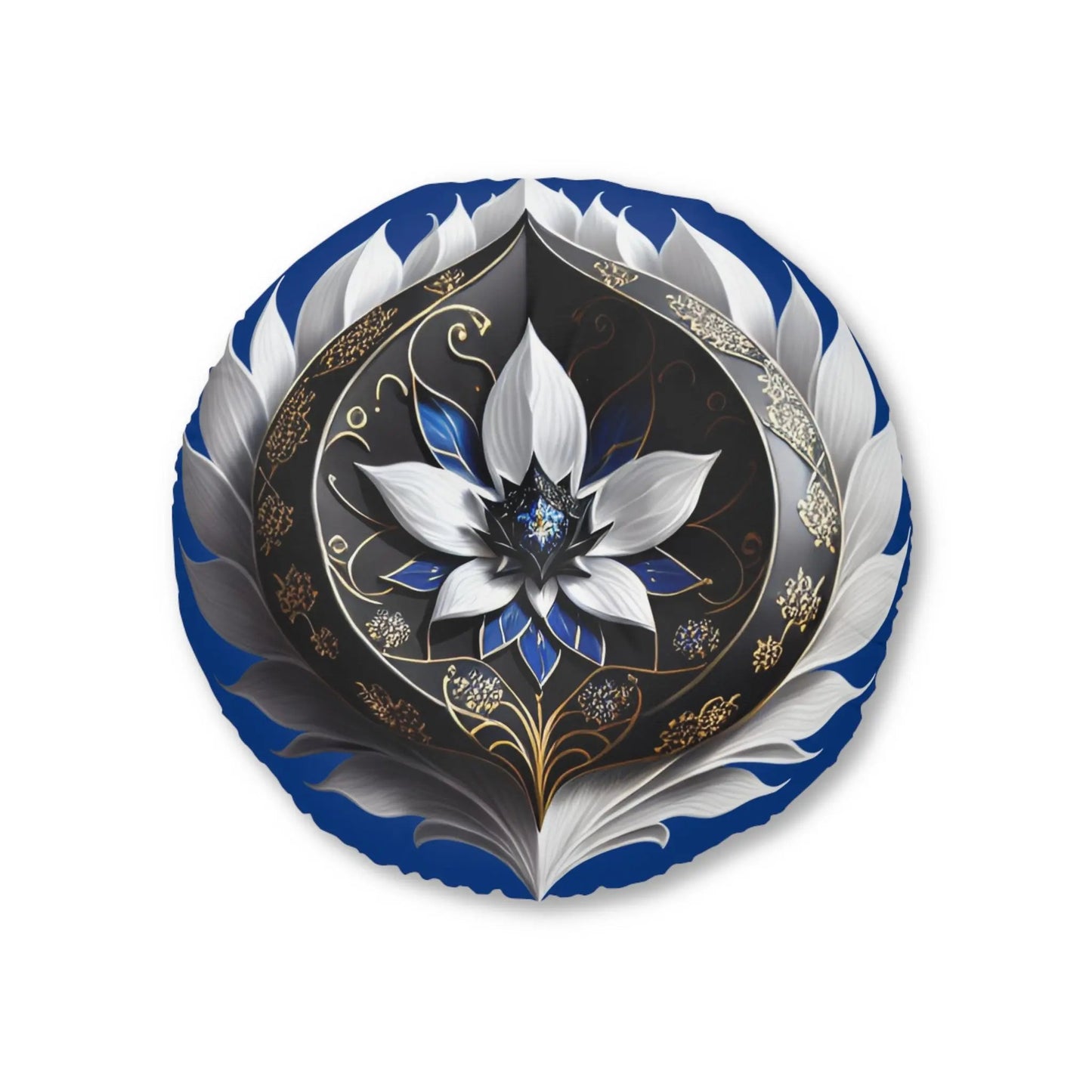 Inner Divinity Meditation Pillow, Round Printify