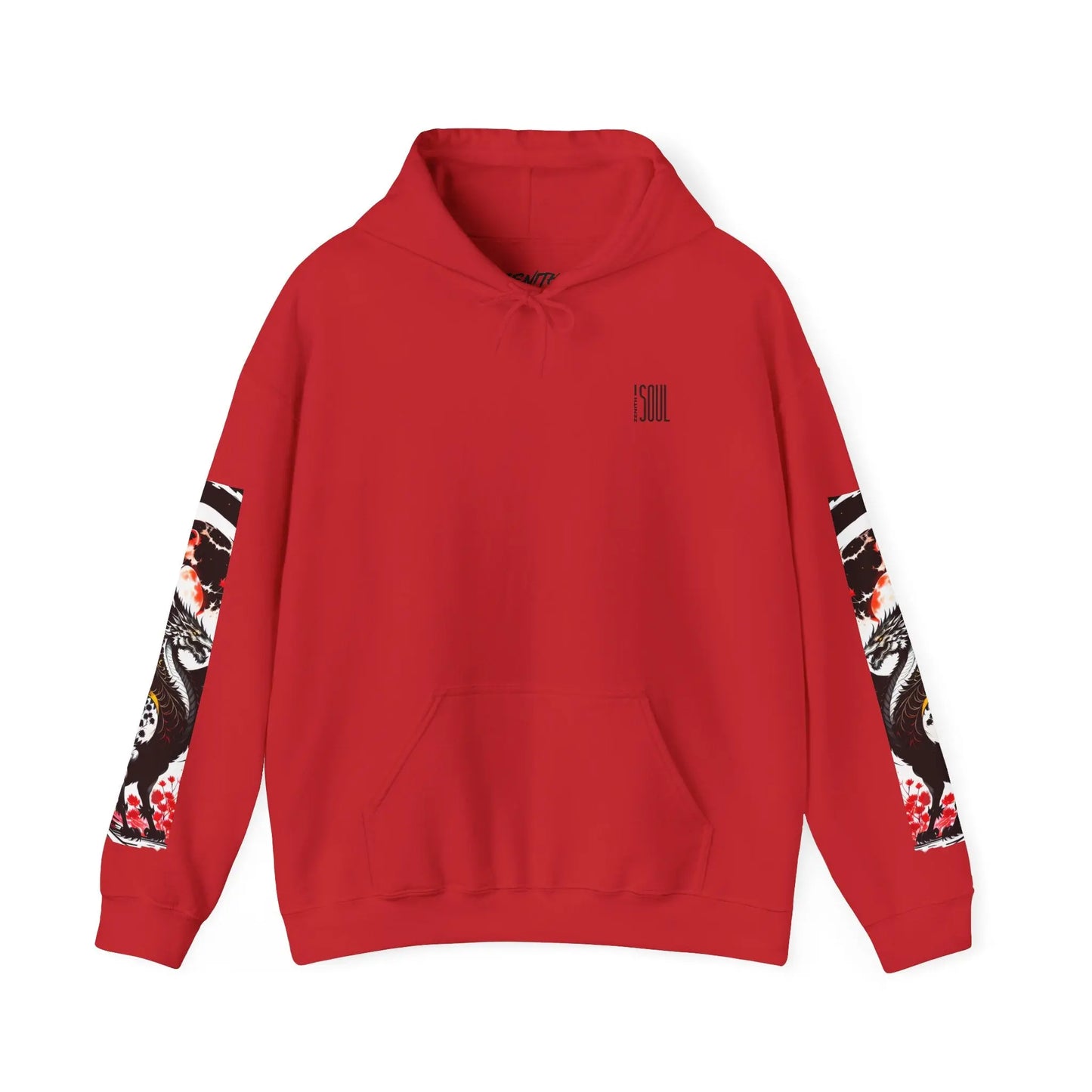 Red Dragon Hooded Sweatshirt Printify
