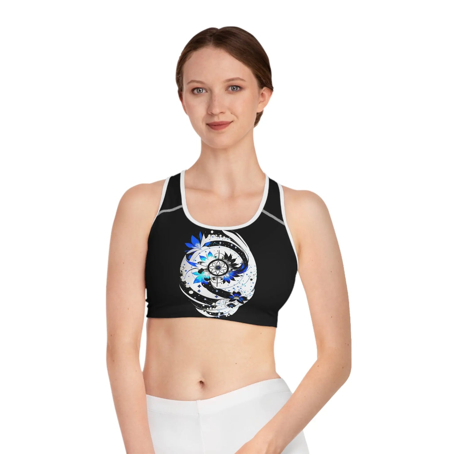 Inner Divinity Dusk Sports Bra Printify