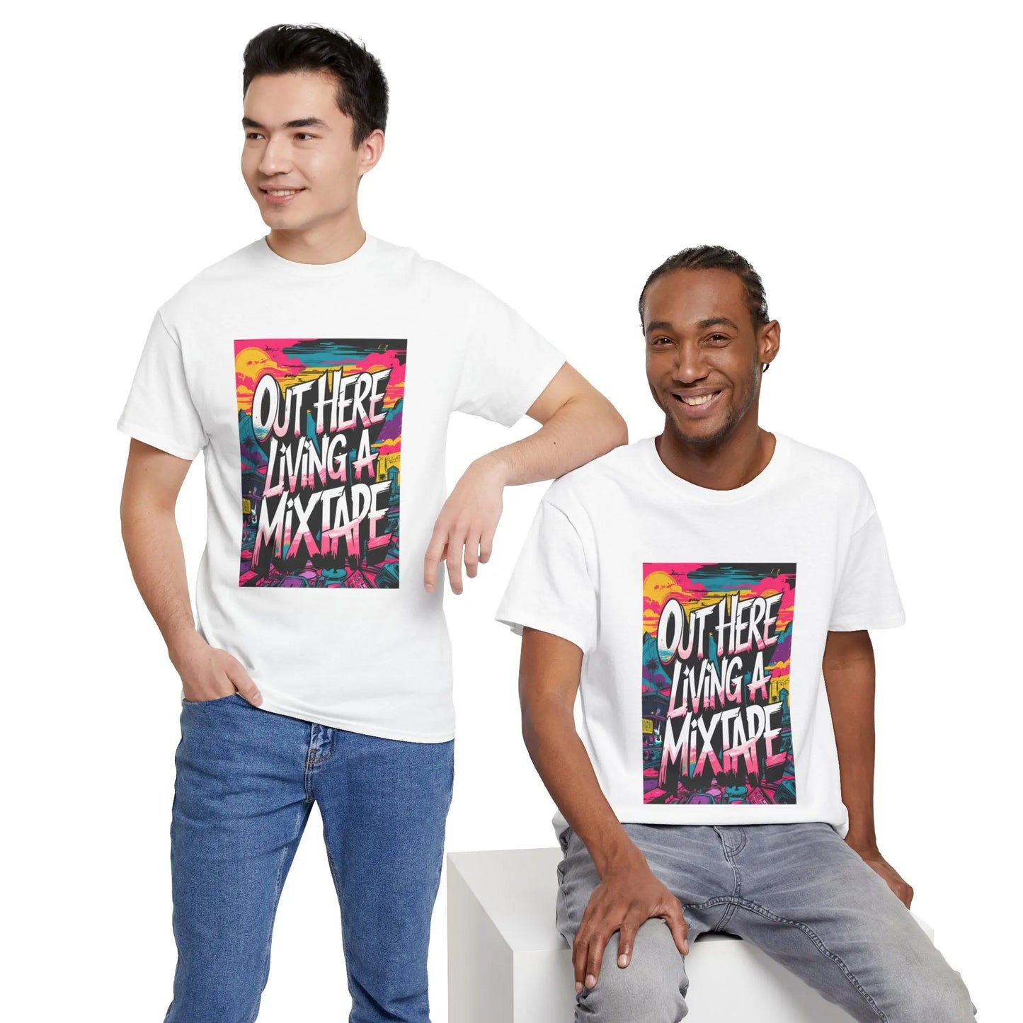 Out Here - Heavy Cotton Tee Printify