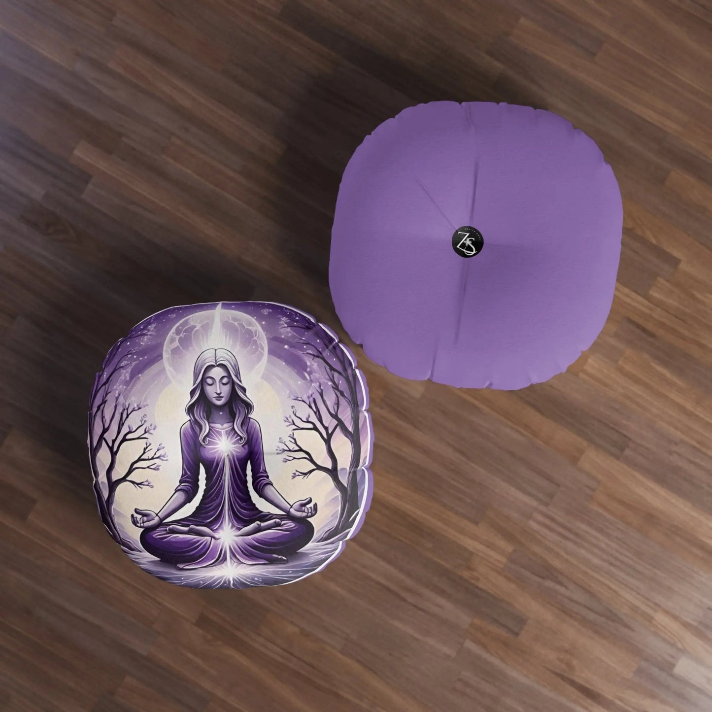 Zen Meditation Pillow, Round Printify