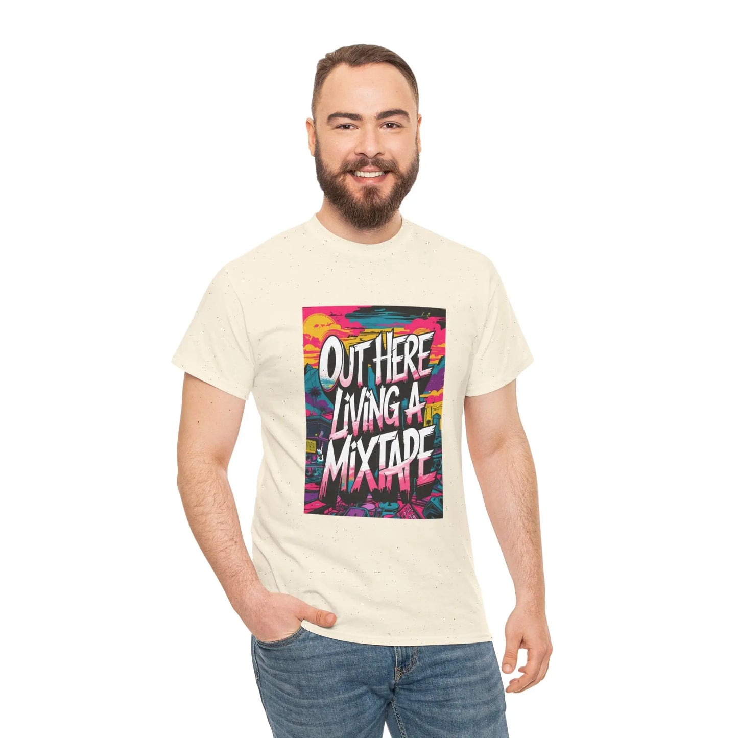 Out Here - Heavy Cotton Tee Printify