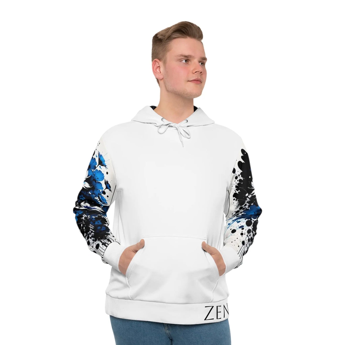 Throat Chakra White Hoodie Printify