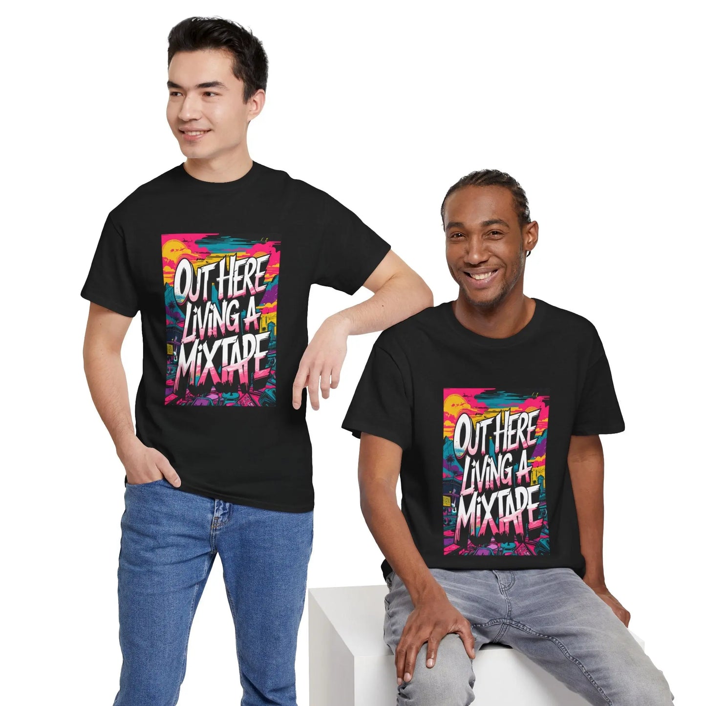 Out Here - Heavy Cotton Tee Printify