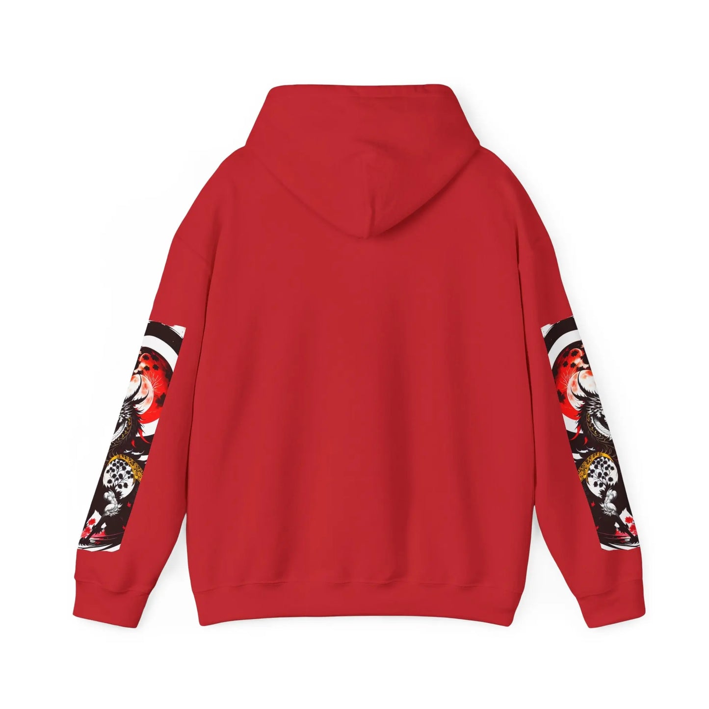 Red Dragon Hooded Sweatshirt Printify