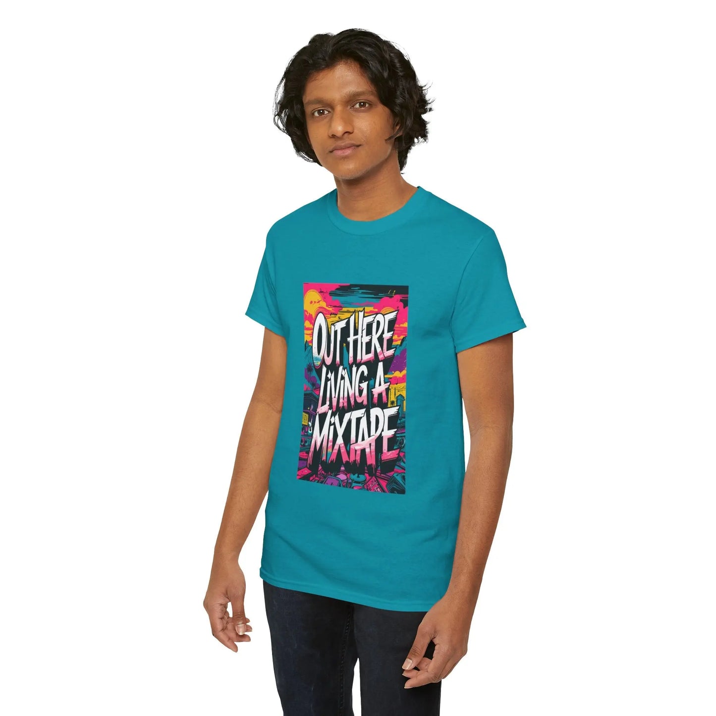 Out Here - Heavy Cotton Tee Printify