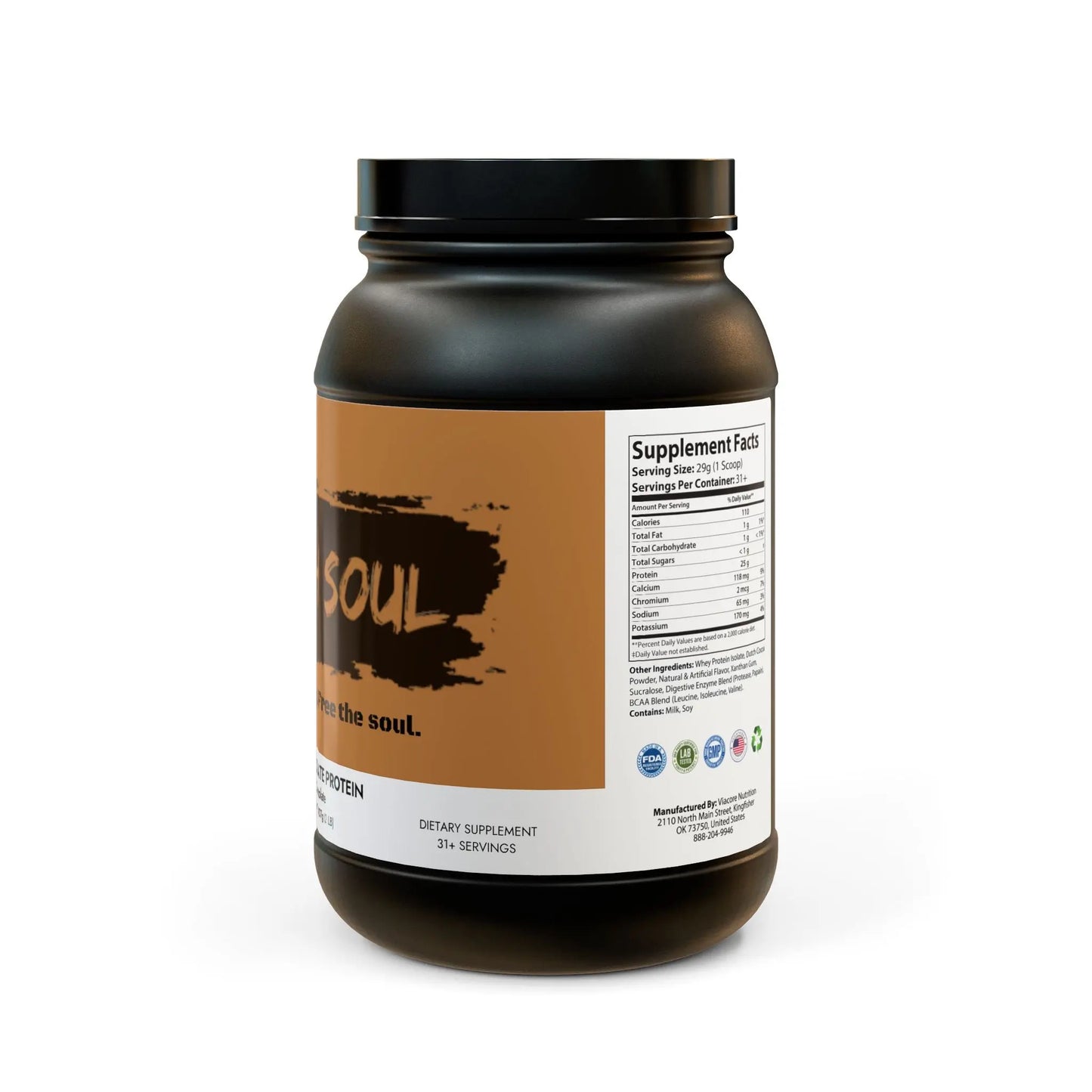Whey Isolate Protein Supplement (907g, 2lb) Printify