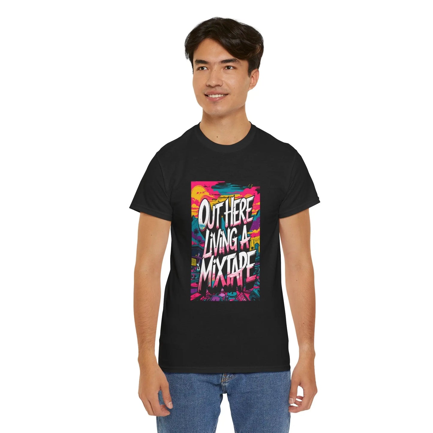 Out Here - Heavy Cotton Tee Printify