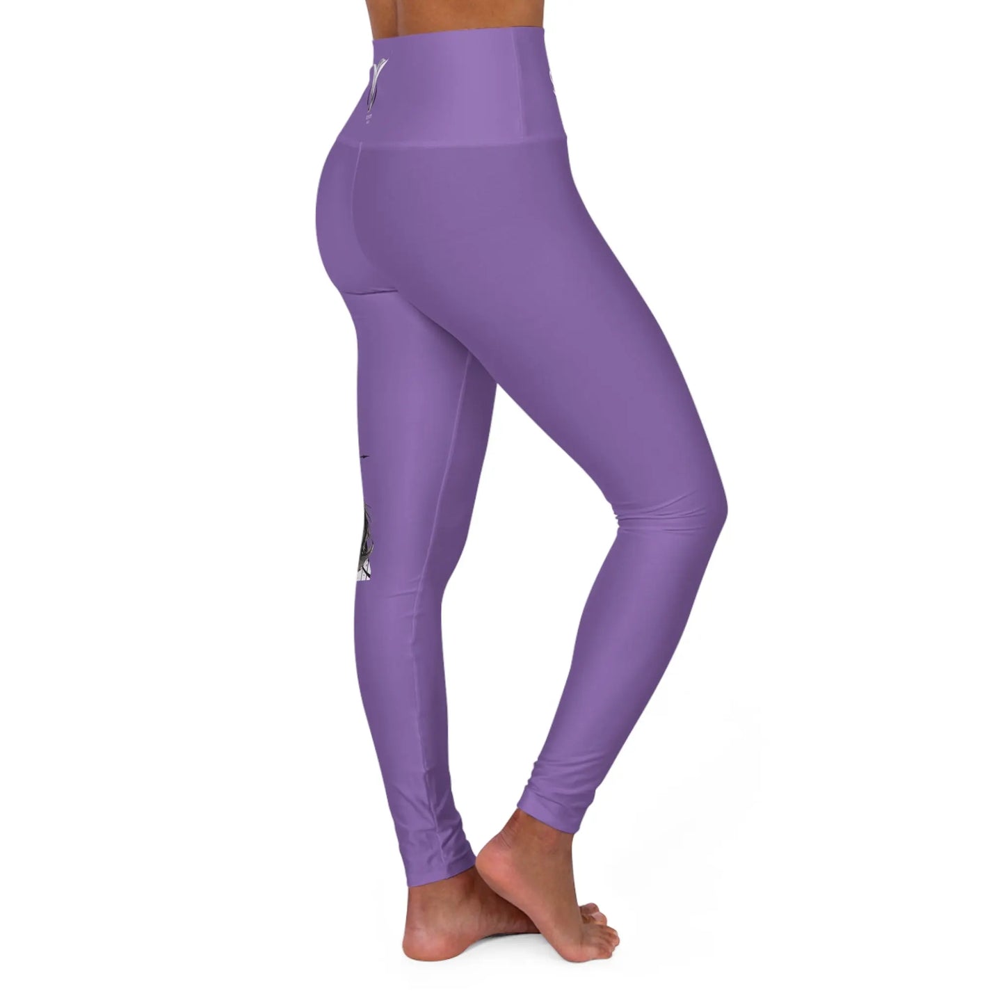 Sagittarius Lilac High Waisted Yoga Leggings (AOP) Printify