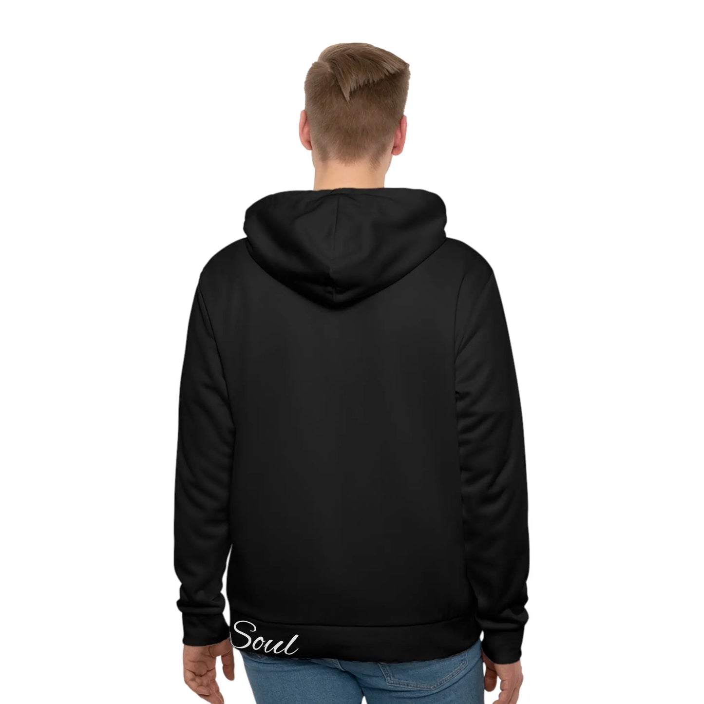 Tranquil Space Black Hoodie Printify