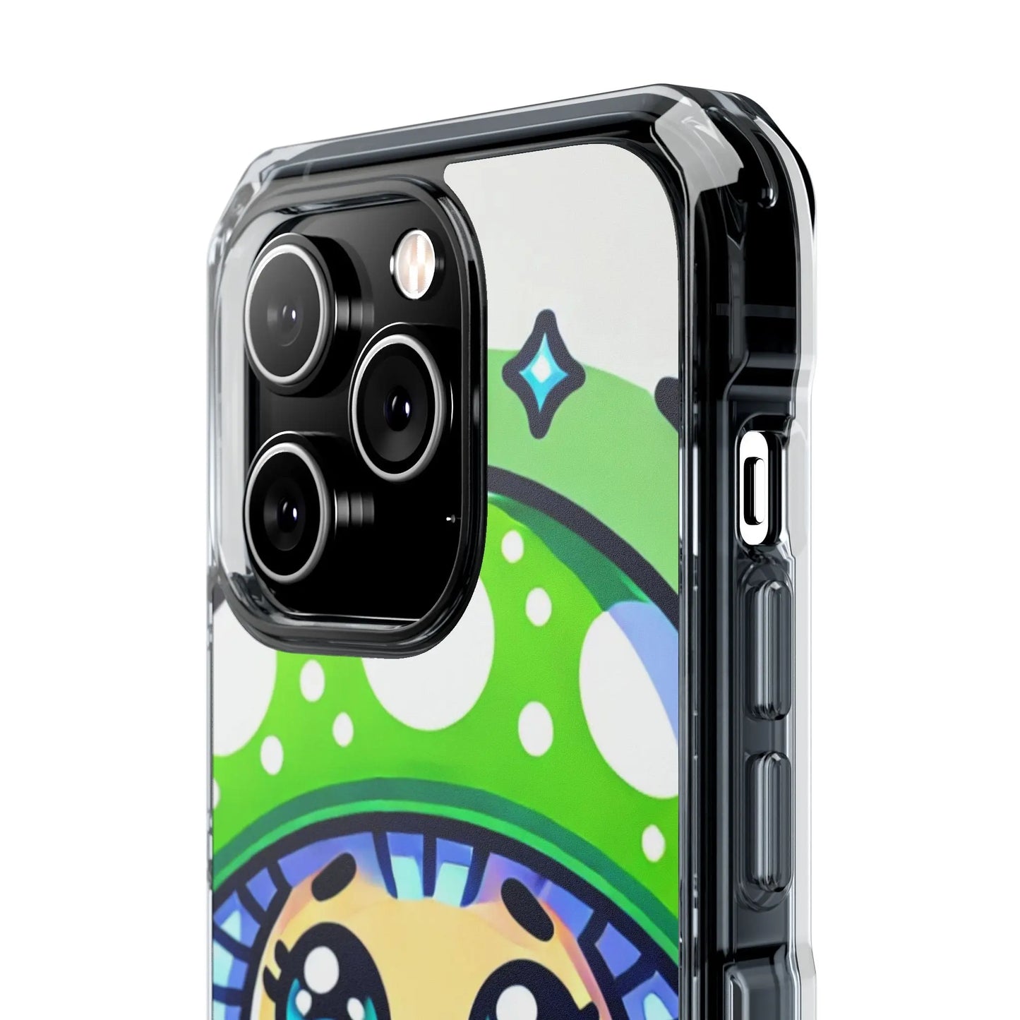 Cute Mushroom Magnetic Clear Impact Case for iPhone - Fun & Whimsical Phone Protection Printify