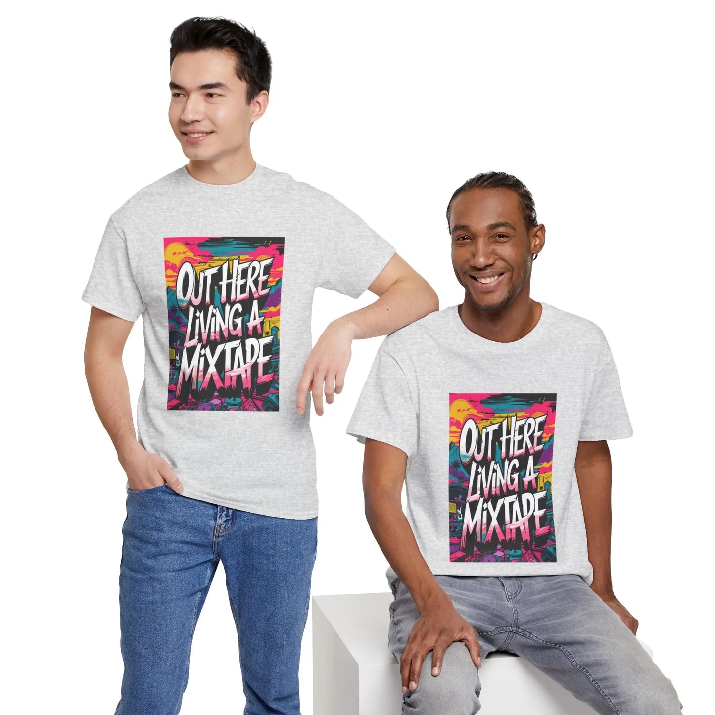 Out Here - Heavy Cotton Tee Printify