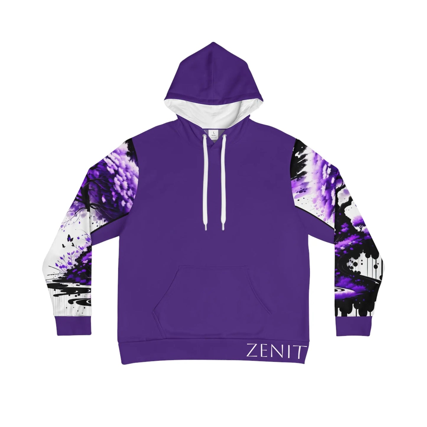 Crown Chakra Tree Purple Hoodie Printify
