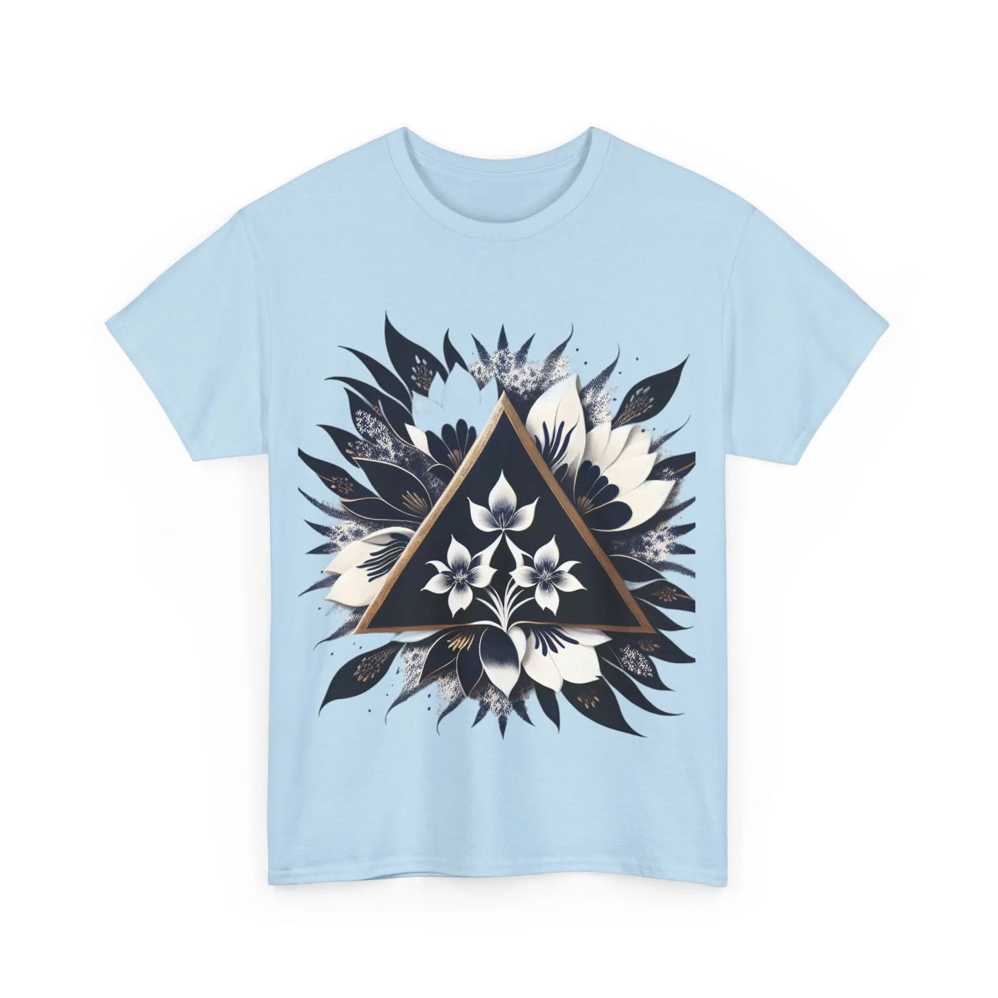 Floral Apex Unisex Heavy Cotton Tee - Zenith Soul LLC
