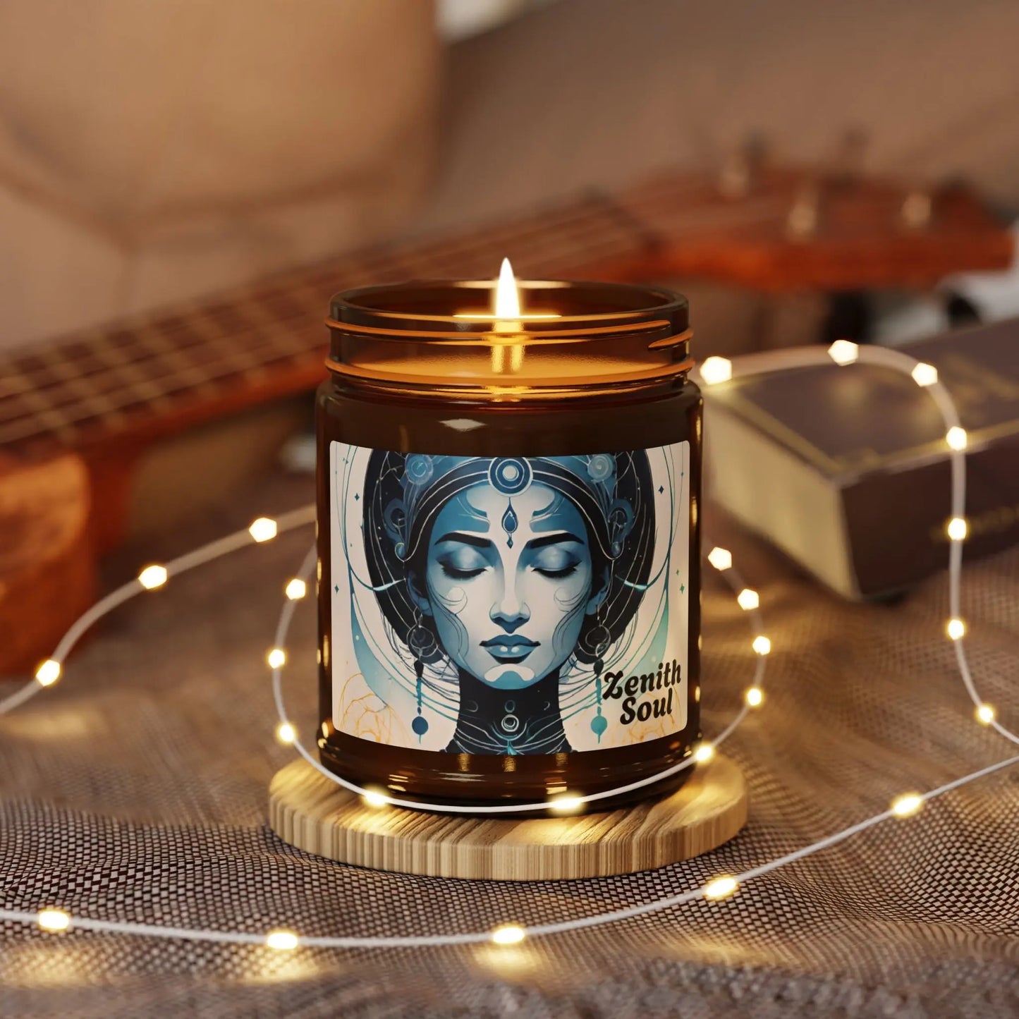 Namaste Glow - Scented Soy Candle (Multi-Size, Amber Jar) Printify