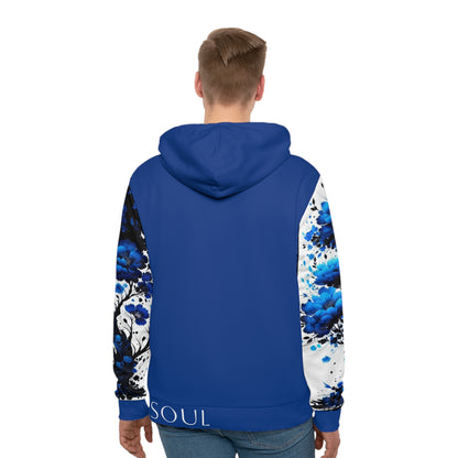 Throat Chakra Tree Blue Hoodie