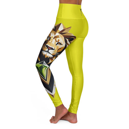 Leo Peridot High Waisted Yoga Leggings (AOP)