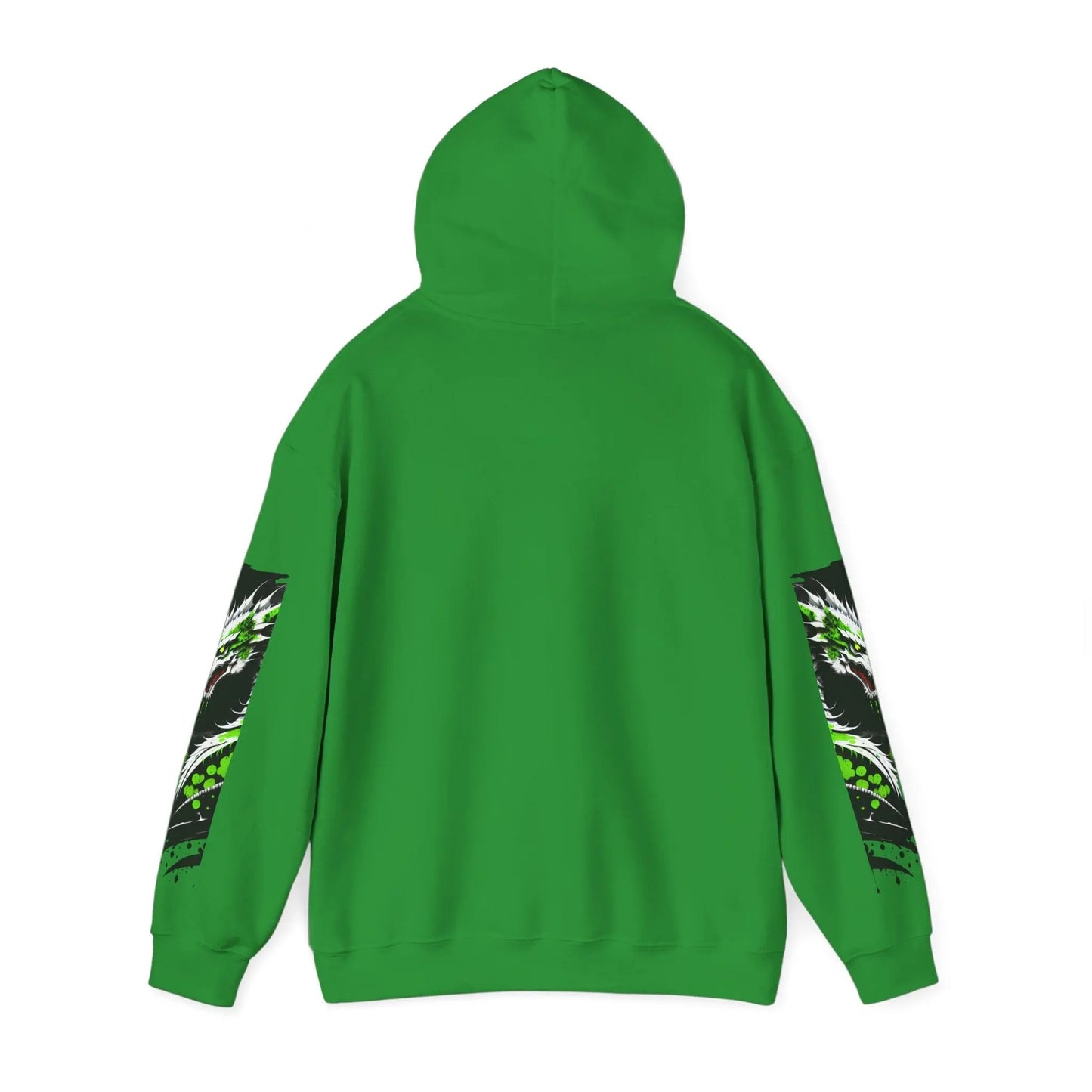 Green Dragon Hooded Sweatshirt Printify