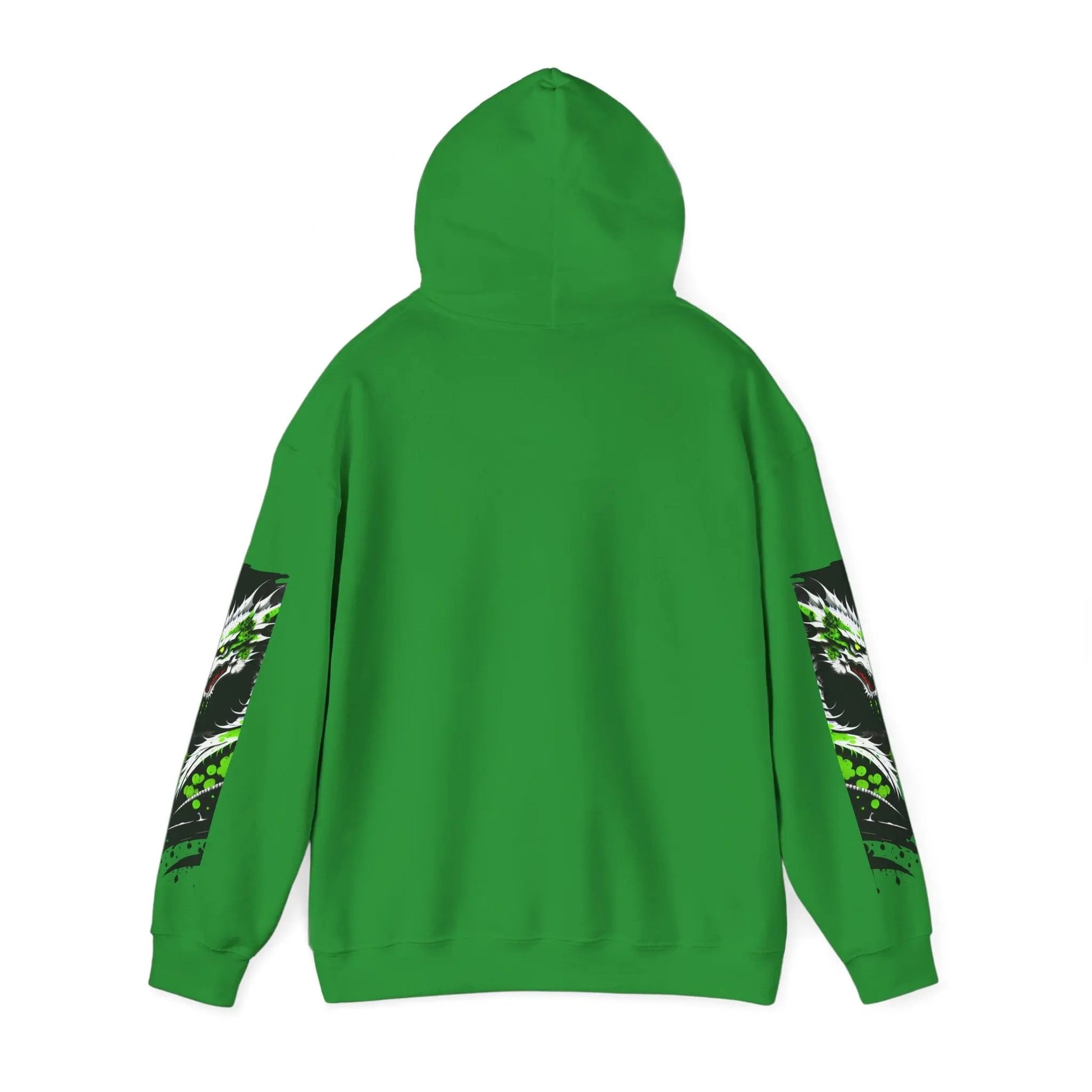 Green Dragon Hooded Sweatshirt Printify