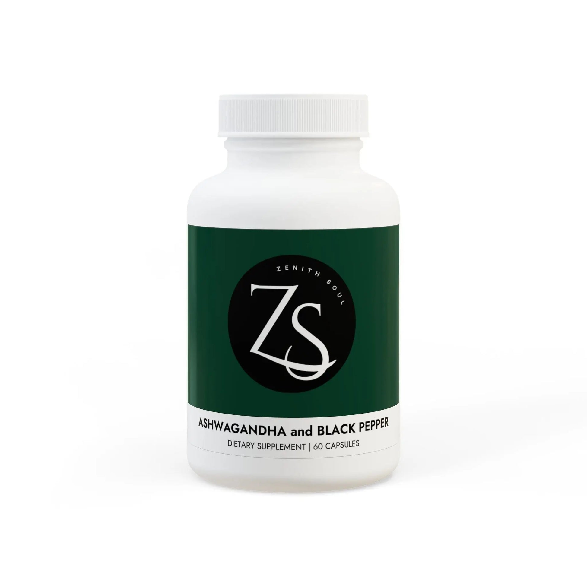 Ashwagandha and Black Pepper Supplement (60 capsules) Printify