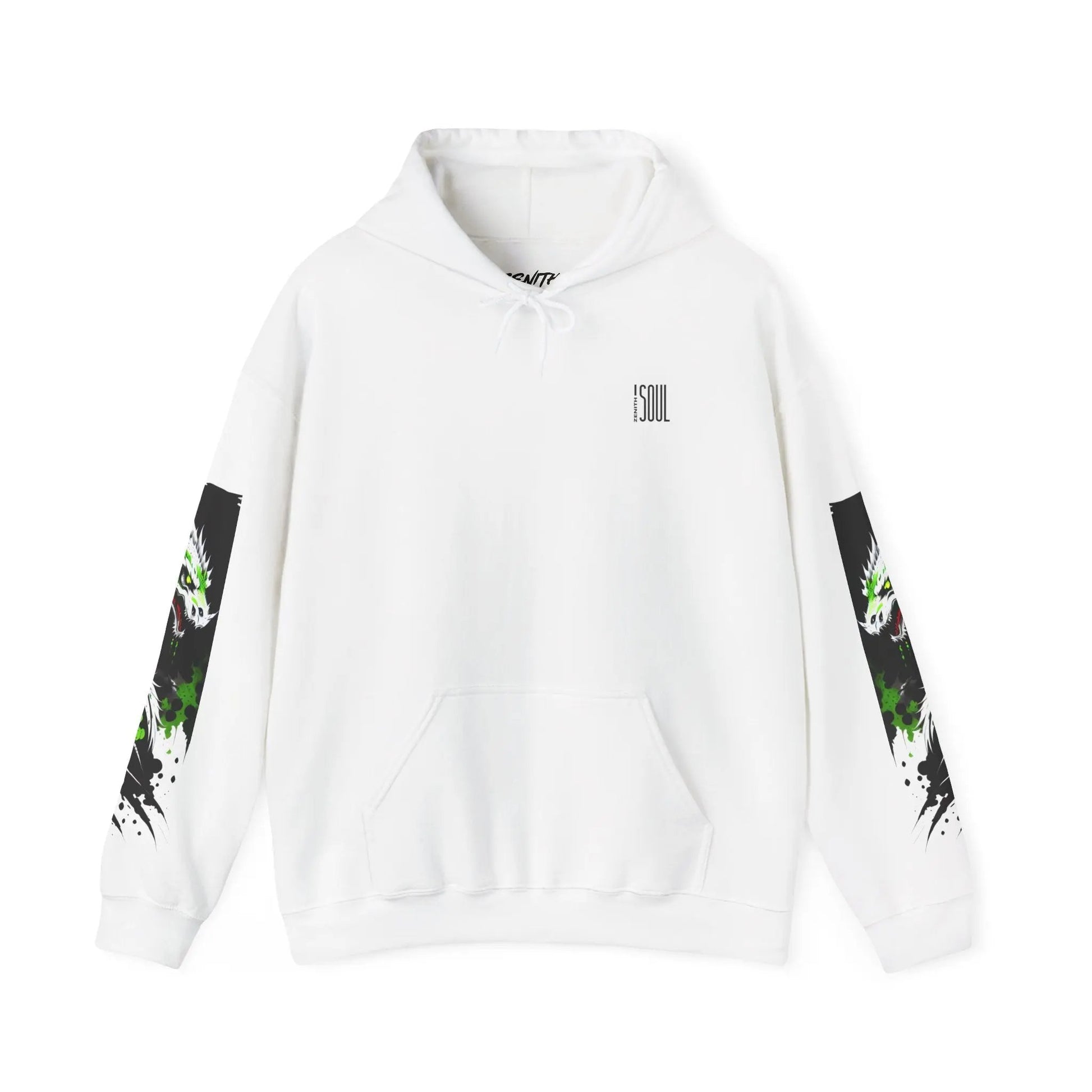 Green Dragon Hooded Sweatshirt Printify