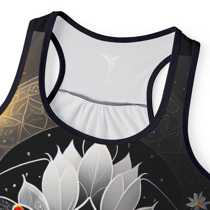 Harmonious Beauty Women's Tank Top (AOP) (w/ white trim)