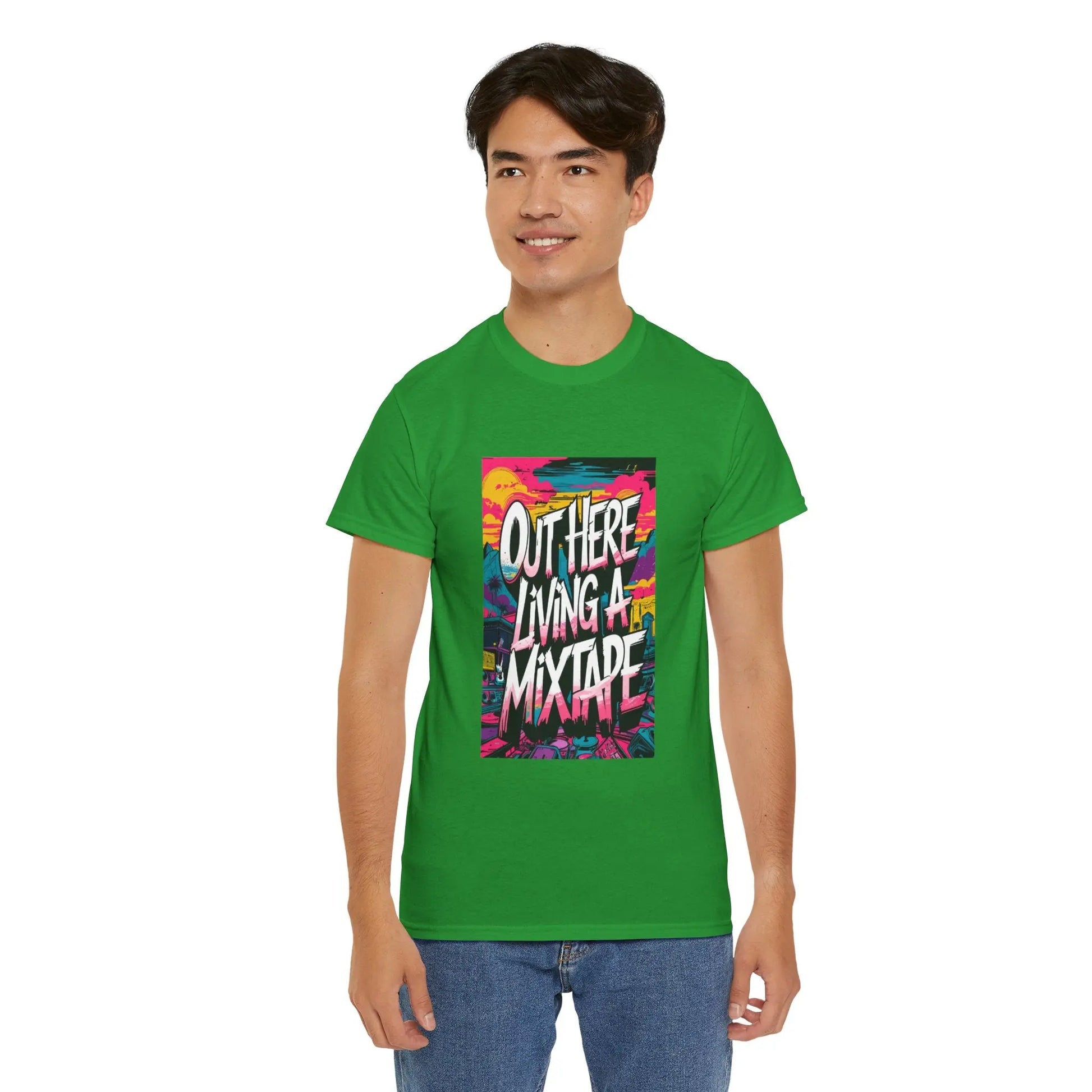 Out Here - Heavy Cotton Tee Printify